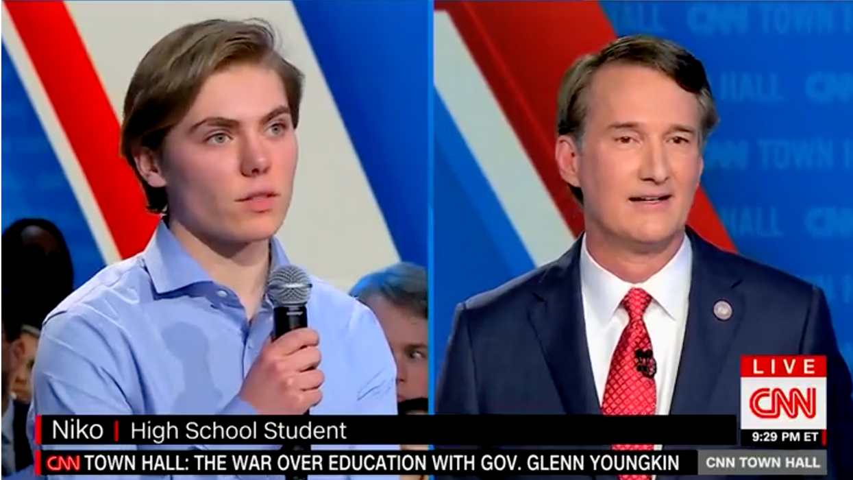 Watch: CNN set up trans teen To confront Gov. Youngkin and you've got to hear Youngkin's response