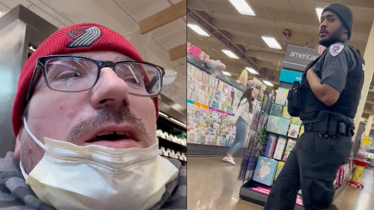 Two white leftists get a based black security guard fired claiming HE is the "white supremacist"