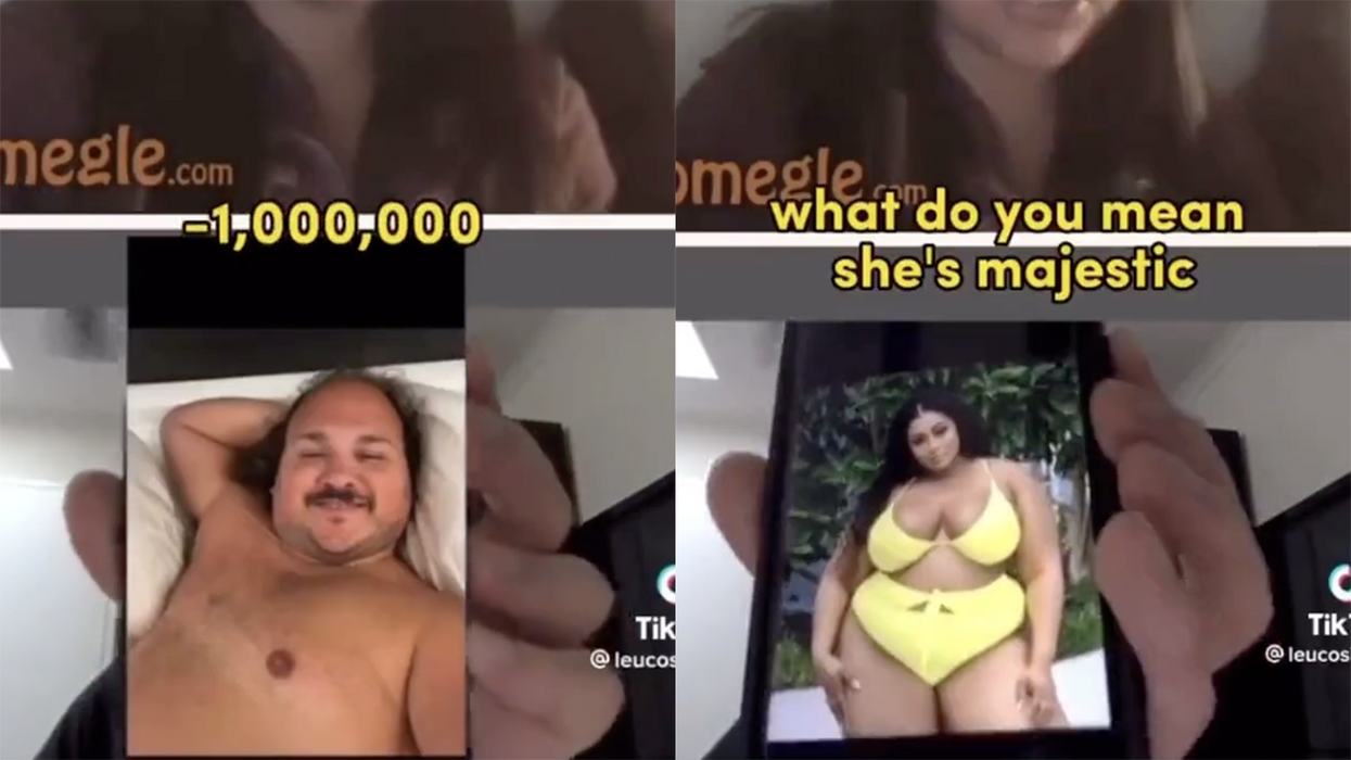 Watch: Based dude asks girl to compare fat man vs fat women, and only one is labeled beautiful