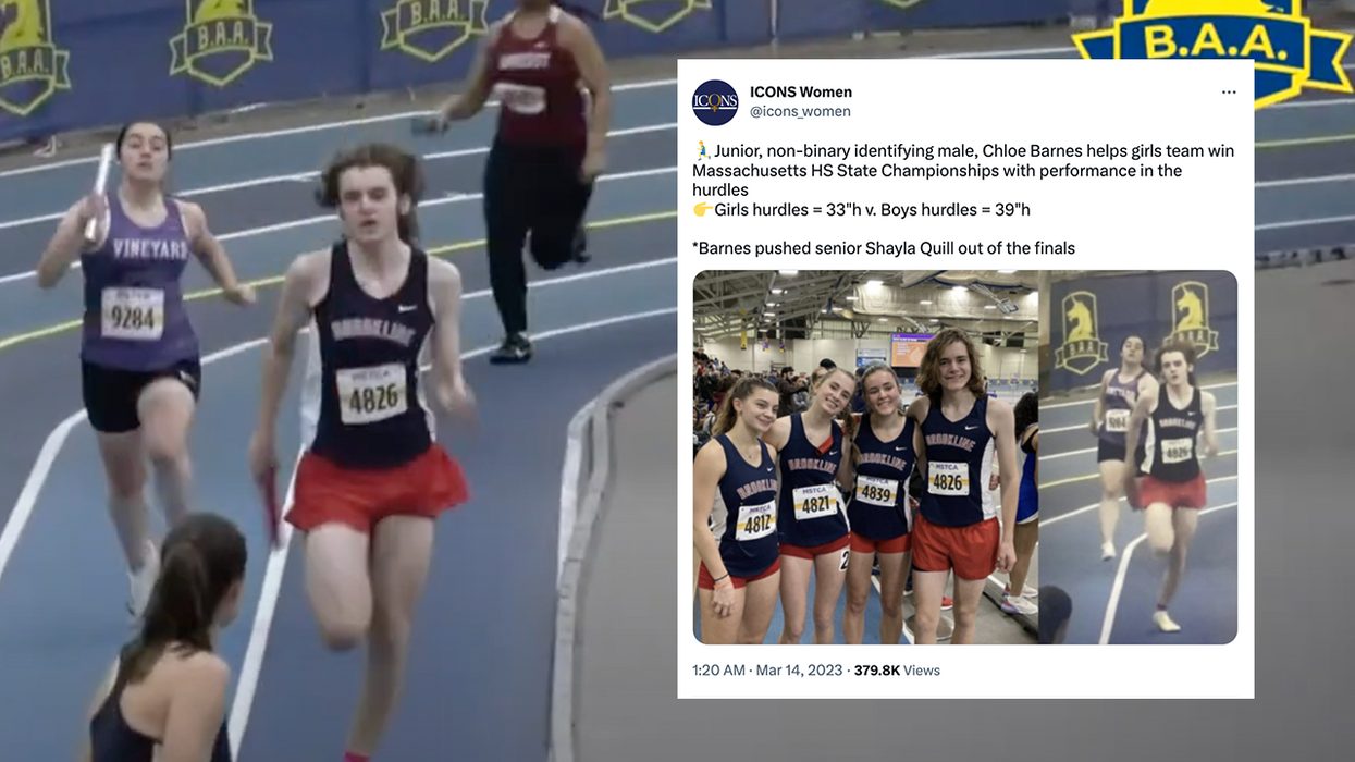 A biological male, who competed for boys until this year, leads girl's track team to state championship