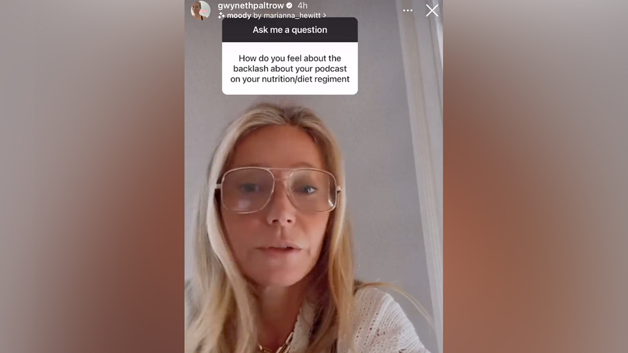 Watch: Gwyneth Paltrow responds to criticism over her extreme diet and it's as cringetastic as you would hope