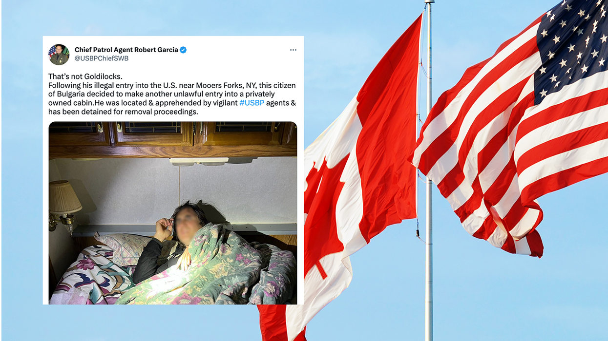 Apparently, our NORTHERN border is so overwhelmed by illegal immigrants, one of them turned up in a resident's bed