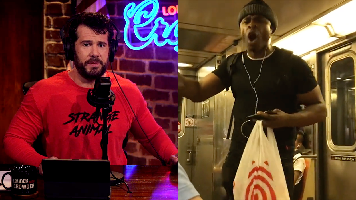 Watch: Man attacks white couple (and their small child) on a subway, both Crowder and Alex Jones react
