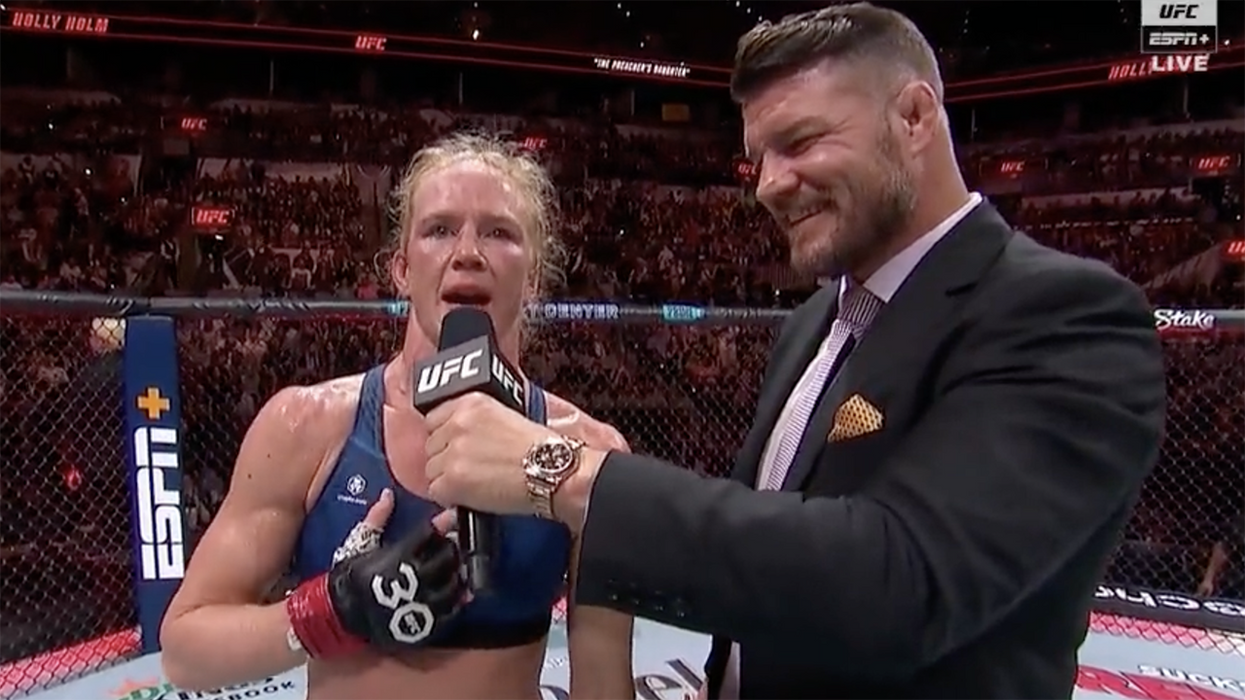 Watch: UFC veteran uses her post-fight victory speech to take a stand against the sexualization of our children