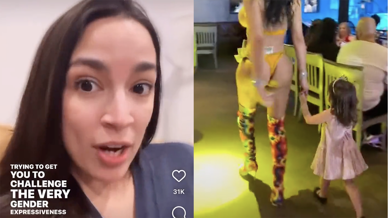 Watch: AOC gives her full support for exposing children to drag shows, claims cisgender men are the REAL problem