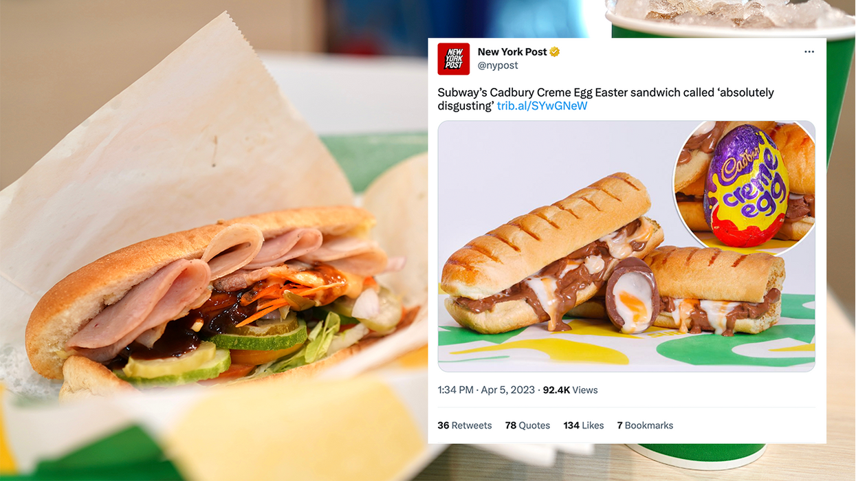 Subway launching new Cadbury Creme Egg sandwich and, yep, we just threw up in our mouths