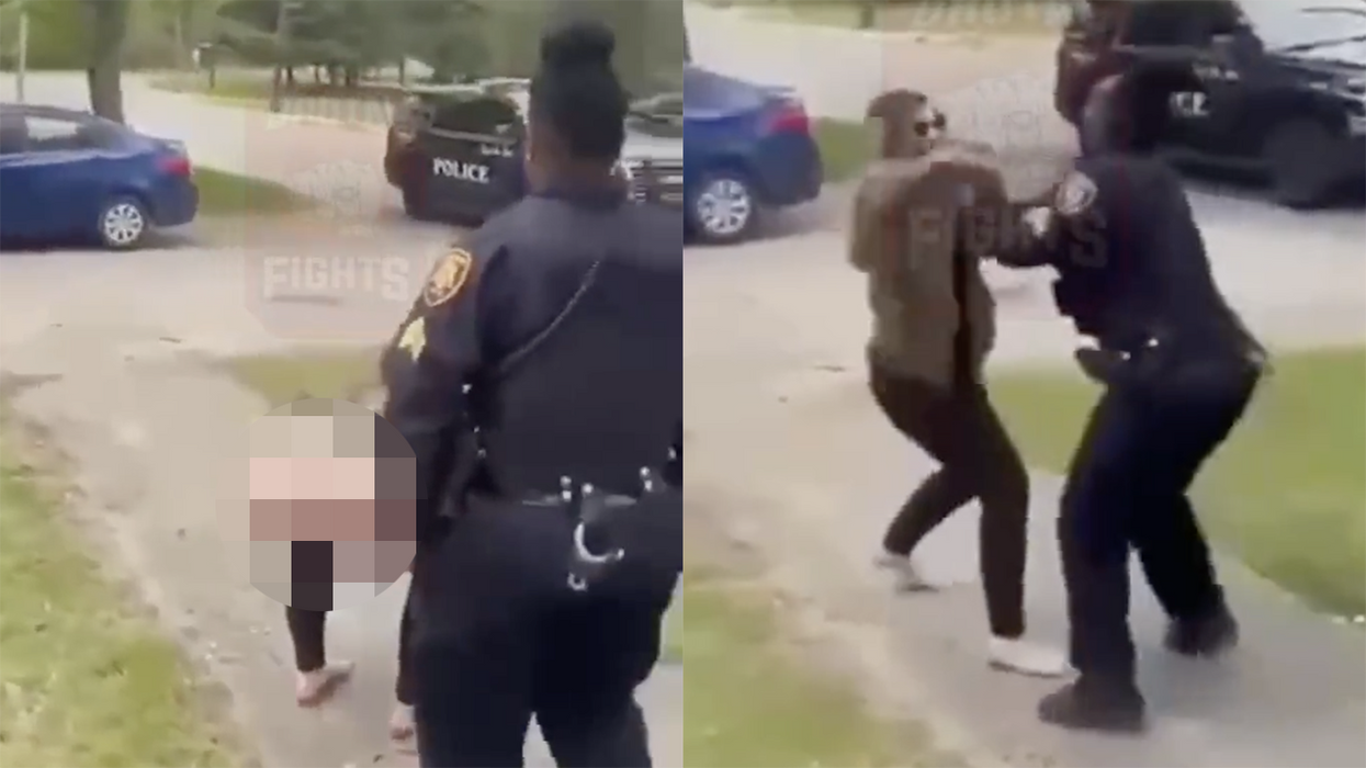 Watch: Girl moons cop, but suddenly questions her life choices when the taser comes out