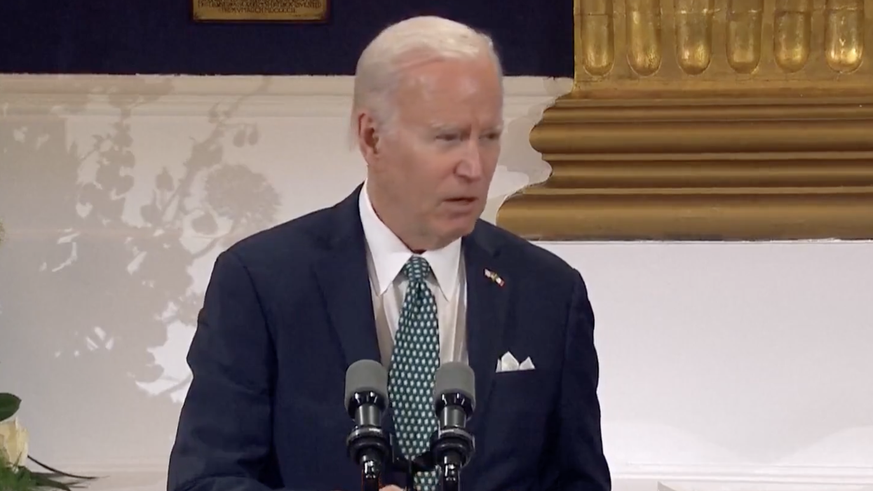 Watch: Joe Biden encourages the Irish to join him and go "lick the world" as he...wait, lick?