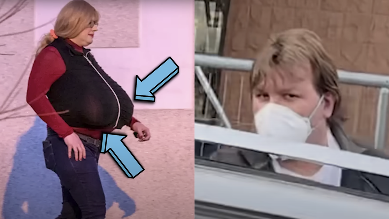 "Where are your breasts?" Shop teacher with Z-cup boobs busted coming out of mall without their, um, boobs