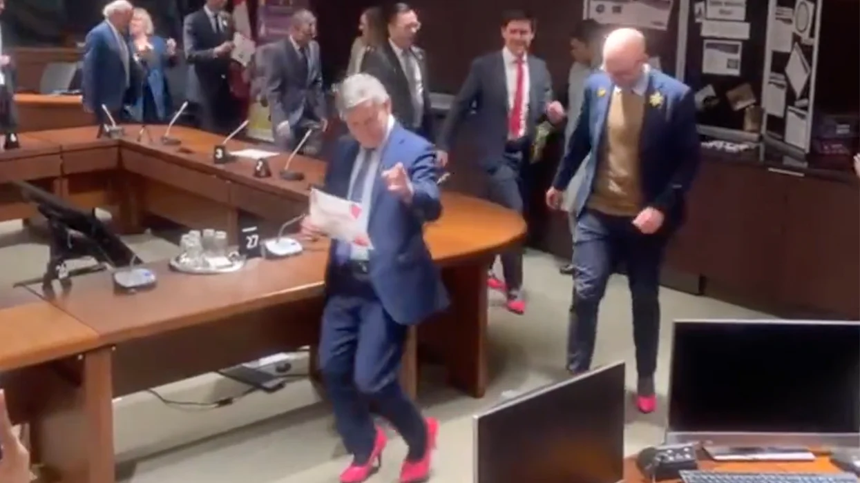 Watch As Male Canadian Lawmakers Parade Around In Pink Pumps To Show How Much They Care About Women