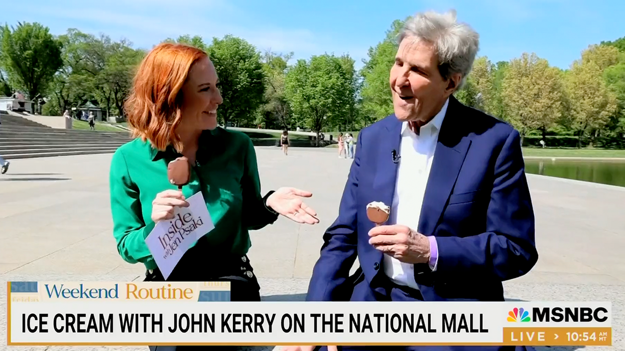 Watch: Jen Psaki Gets Ice Cream With John Kerry In Embarrassingly Softball Interview