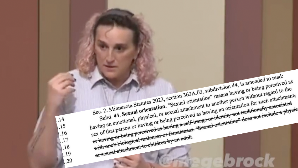 So, a new Minnesota bill might make "minor attracted person" a sexual orientation