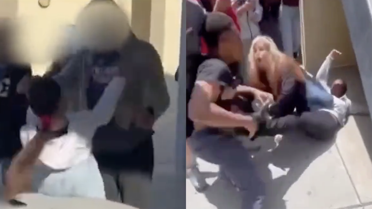 Alarming video shows transgender high school student beating the crap out of a girl. Or, the dude might have been trans?