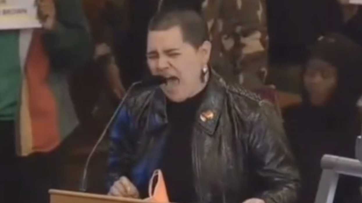 Watch: Leftist banshee screams at city council for a minute straight over... honestly, we're not even sure