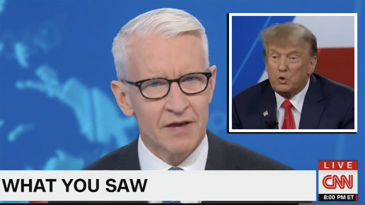 Watch: Anderson Cooper emotes how CNN viewers have every right to "never watch this network again" over Trump town hall