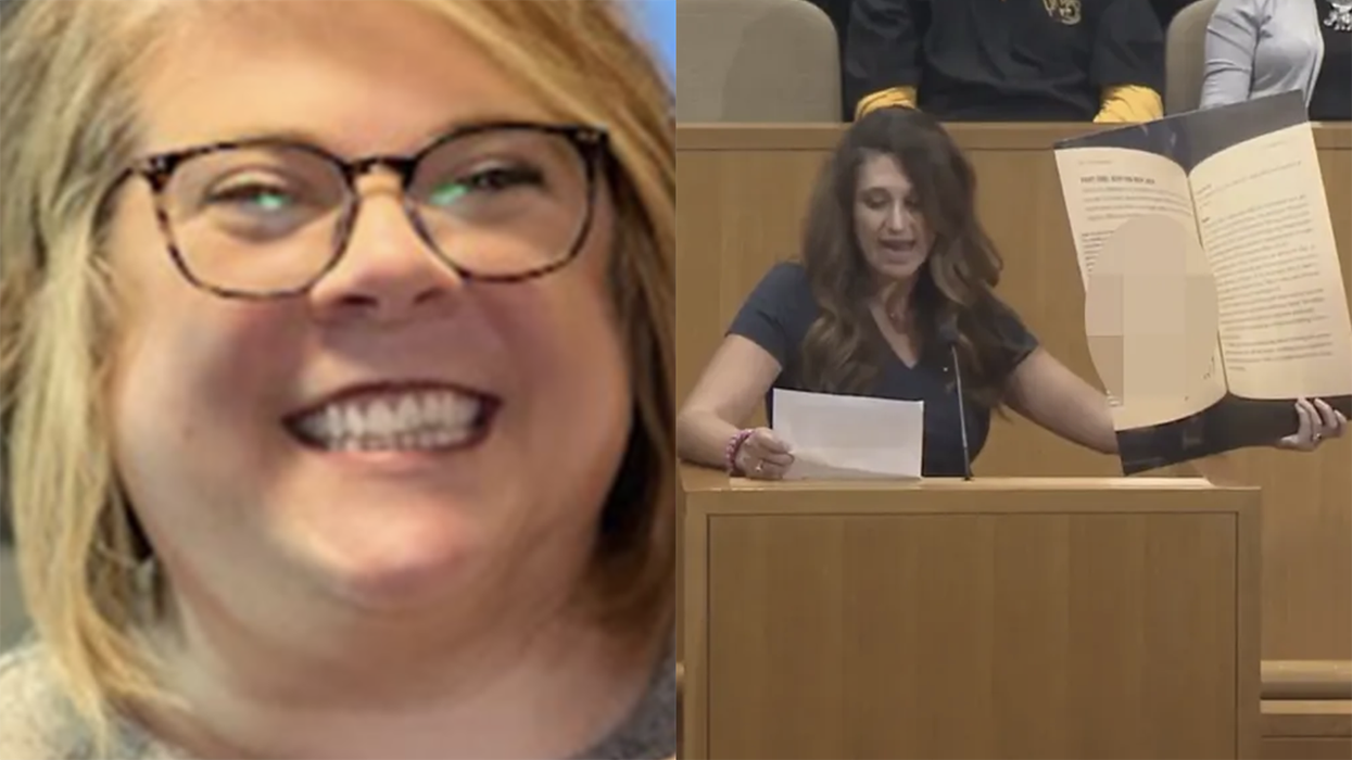 NBC News won't say WHY parents are upset over teacher pushing an "LGBTQ-themed book" on preteens, so this mother will