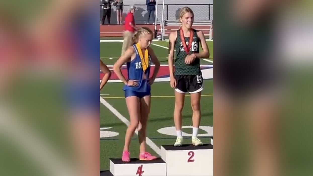 Girl track star (who was a boy track star two years ago) brags about PR as she steals opportunity for state championship