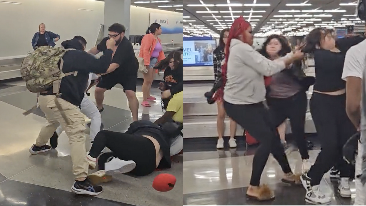 Watch: HUGE brawl pops off at the baggage claim in, you guessed it, Chicago