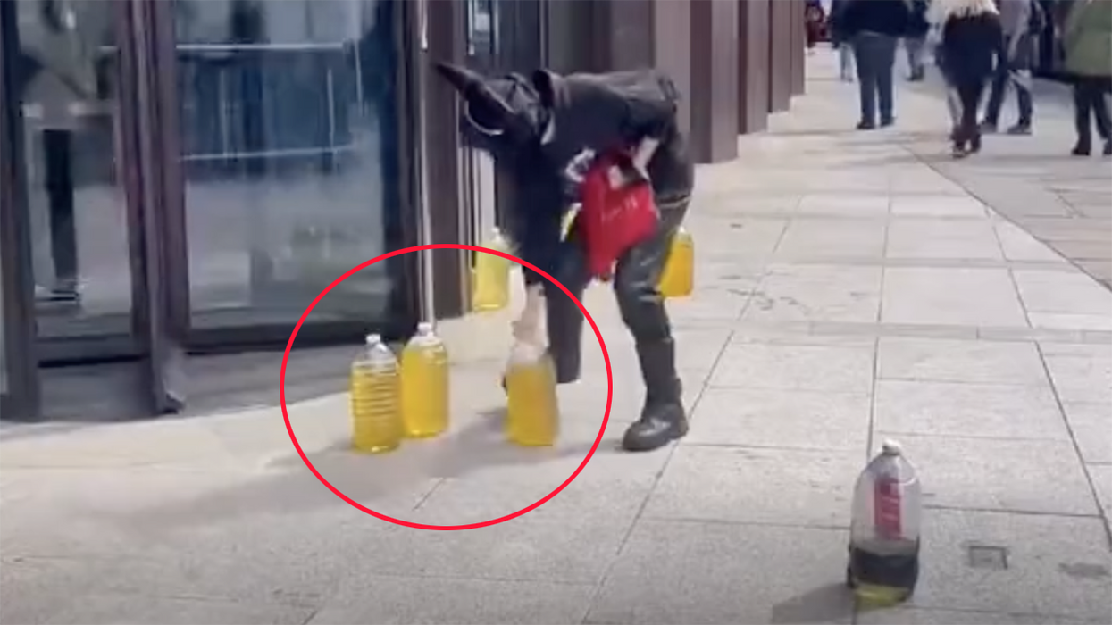 Trans-activists dump over 20 gallons of urine on government building in protest of... wait, urine?