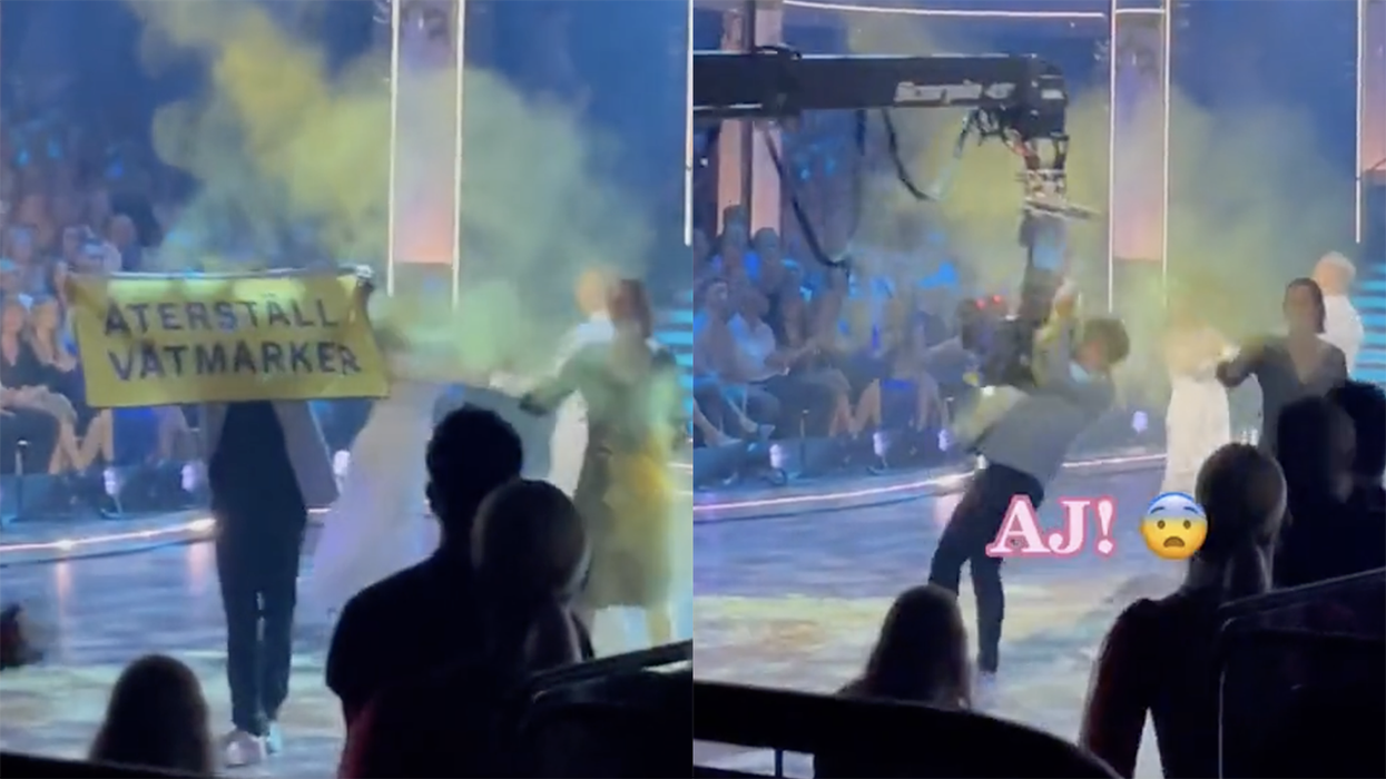 Watch: Boom camera operator takes out left-wing activist because he's as sick of these wackadoodles as you are