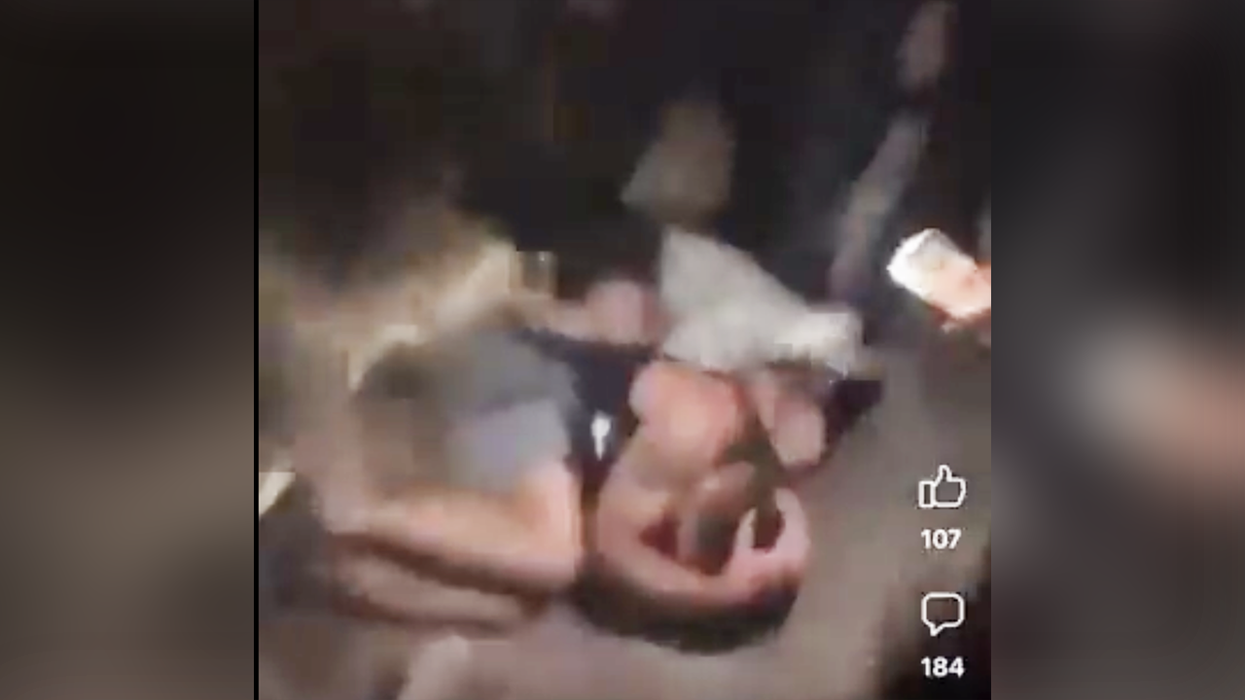 Watch: Fifty teens caught on video assaulting two Marines, all over some fireworks