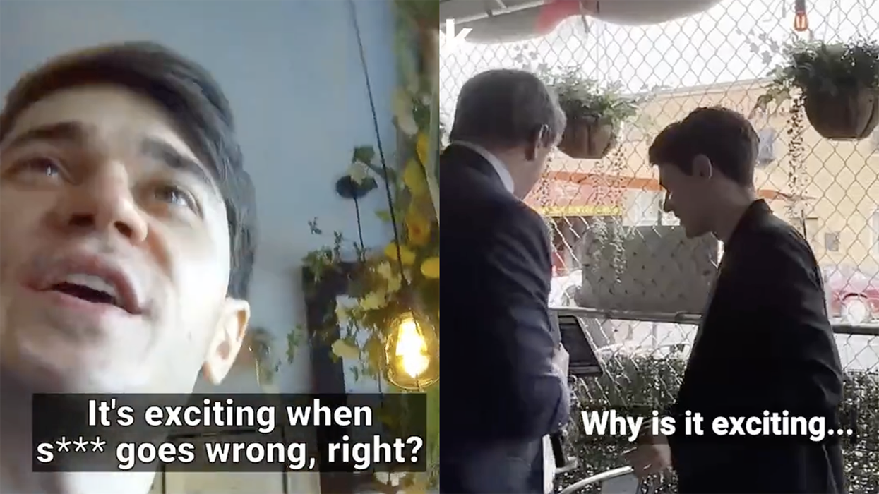 Watch: Viral Blackrock recruiter gets confronted over saying he buys politicians, winds up hiding in police station