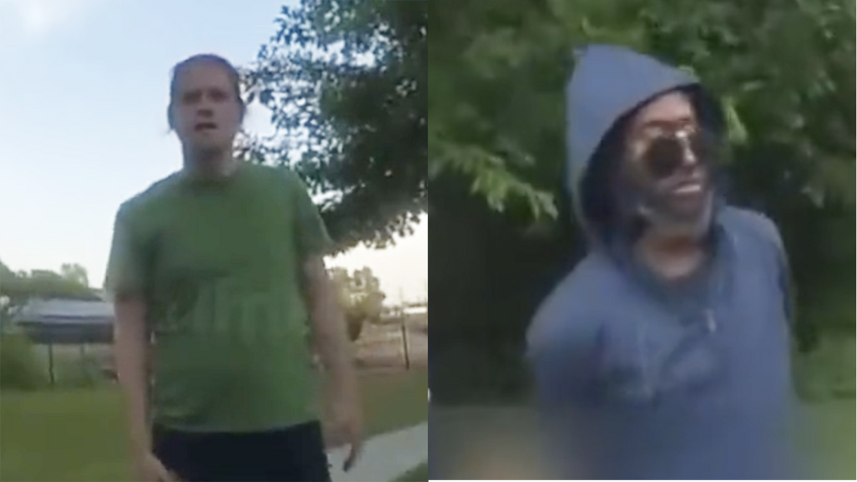 Guy breaks down in tears when police arrest man who threatened his family: "he's gonna think it's because he's black"