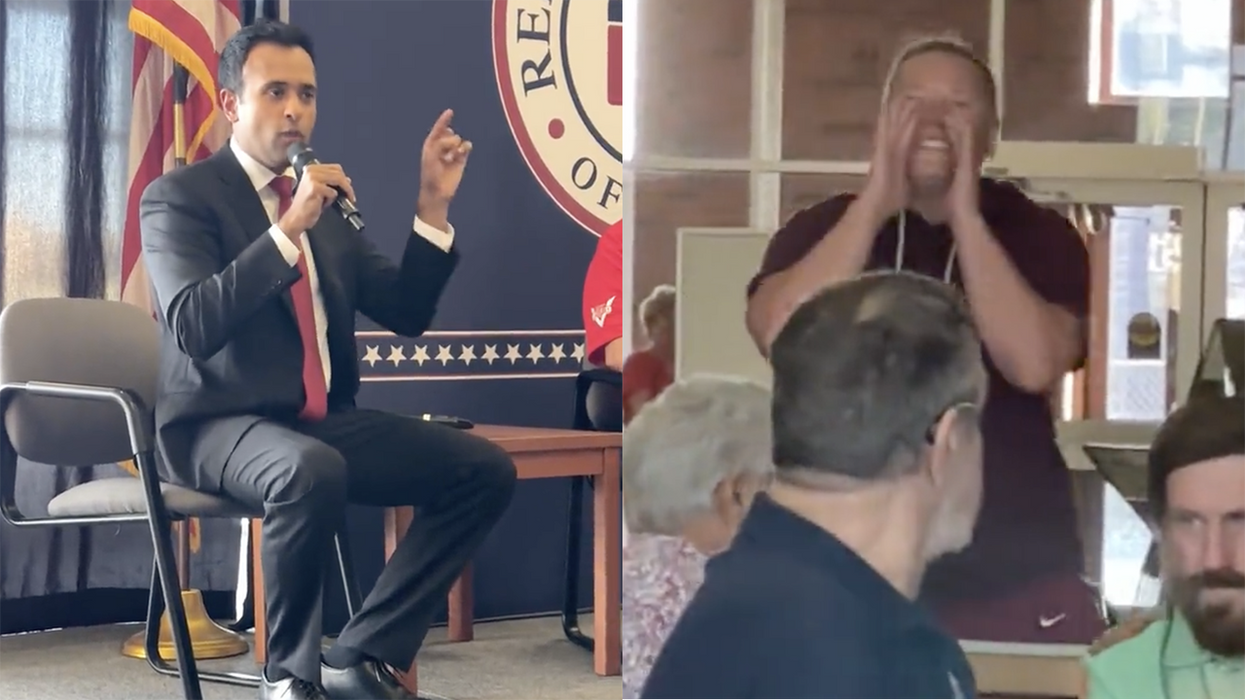 Watch: Lunatic interrupts Vivek Ramaswamy event in Iowa, how he handled it should be studied by other GOP candidates