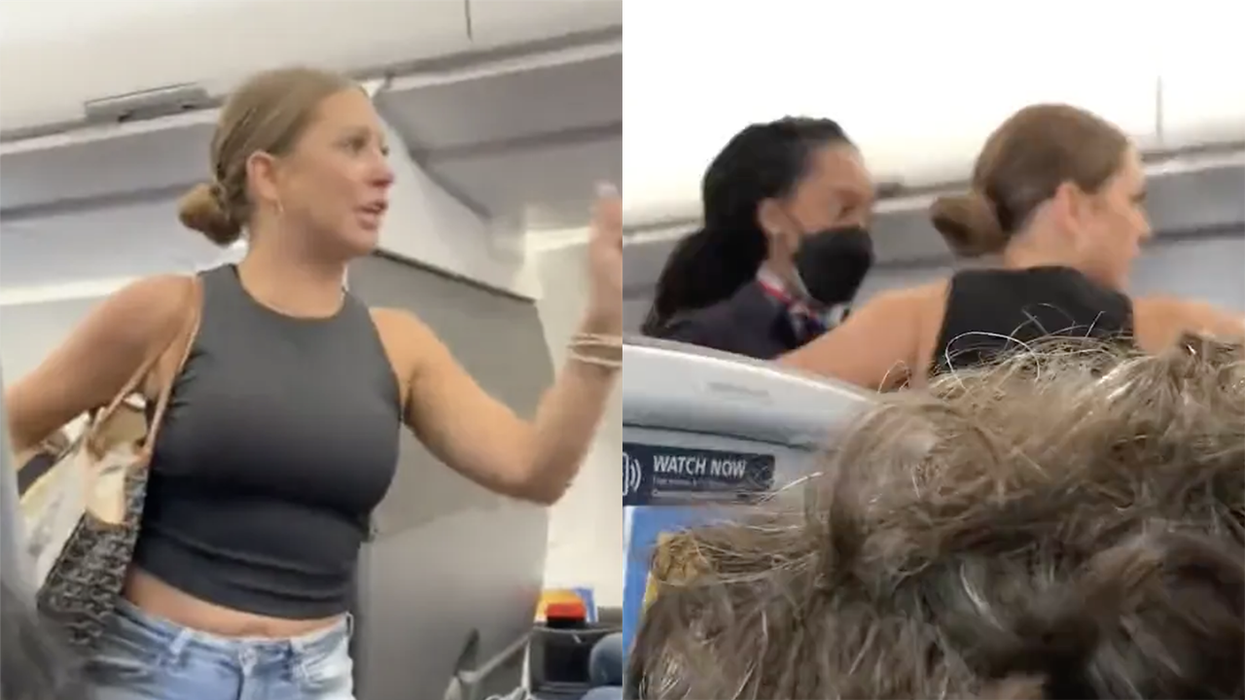 Watch: There's an extended director's cut of the crazy lady "he's not real" airplane freak out