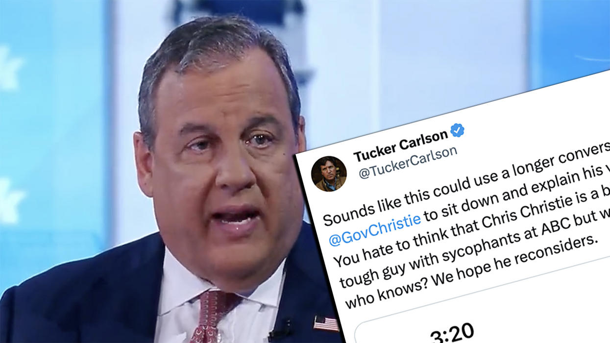 Tucker Carlson calls out Chris Christie for being too big of p**** to debate him on Ukraine (but in nicer words)