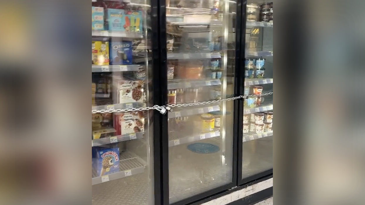 Watch: Progressive city crime's gotten so bad, they are locking up ice cream and frozen pizzas