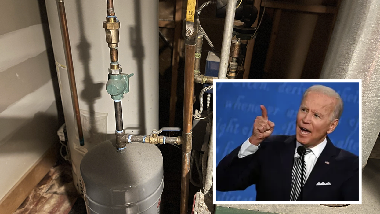 Pay attention, America: Now Biden is coming after the way you choose to heat the water in your house