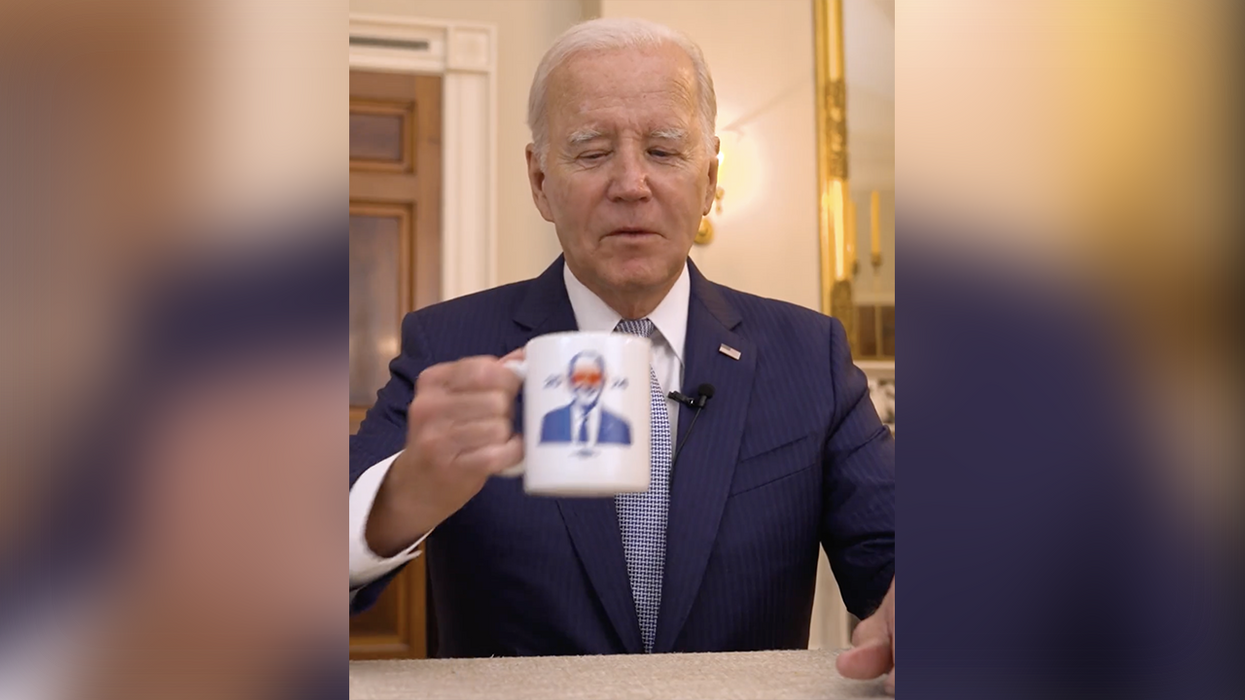 Watch: Joe Biden resurrecting the "Dark Brandon" meme reaches unprecedented levels of cringe