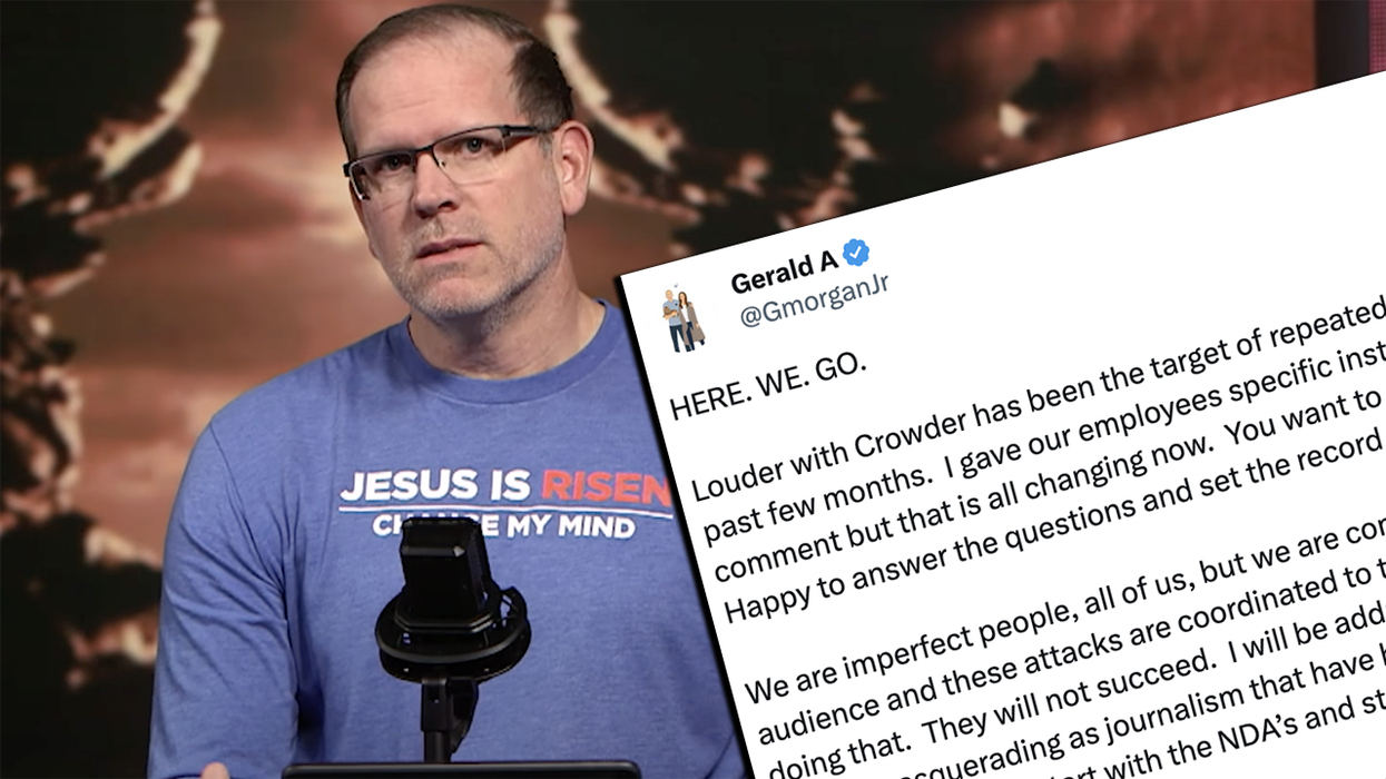 Louder with Crowder CEO Gerald Morgan exposes TRUTH behind liberal media's "emergency meeting" hit piece
