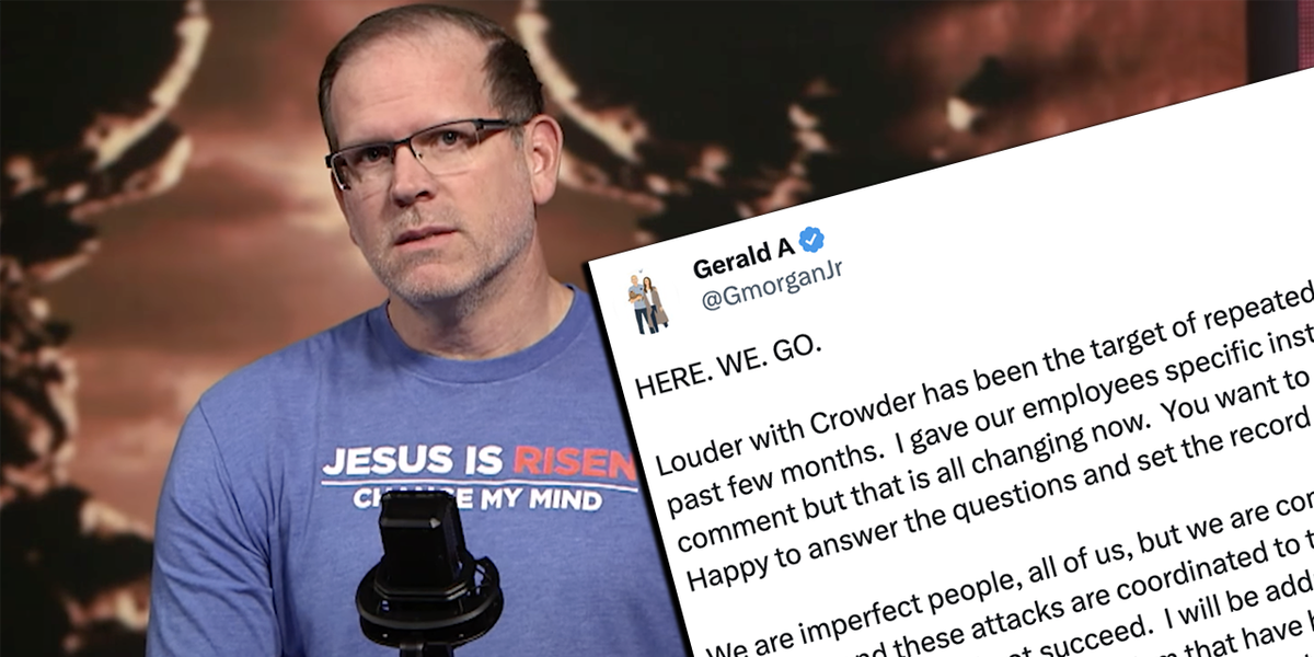 Louder with Crowder CEO Gerald exposes TRUTH behind liberal