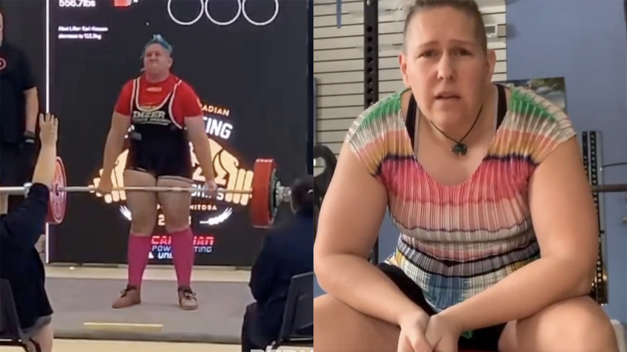 Watch: Trans powerlifter crushes female records after mocking how terrible women are at lifting weights