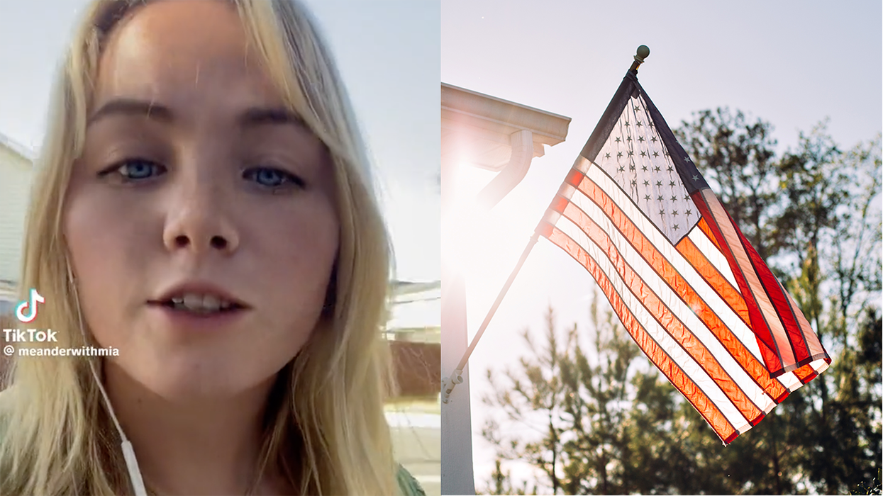 Australian whines there are too many American flags in America, we've got five reasons for her to suck it