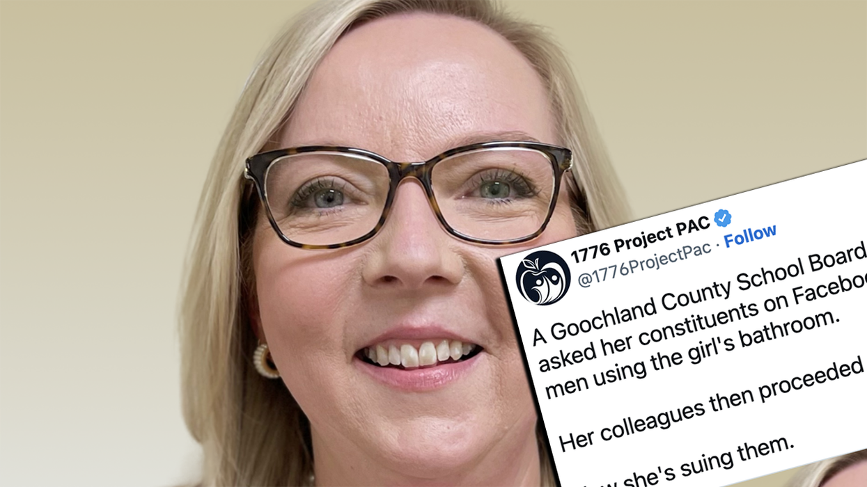 School board punishes member for asking Facebook about "men using the girl's bathroom," so she's suing them