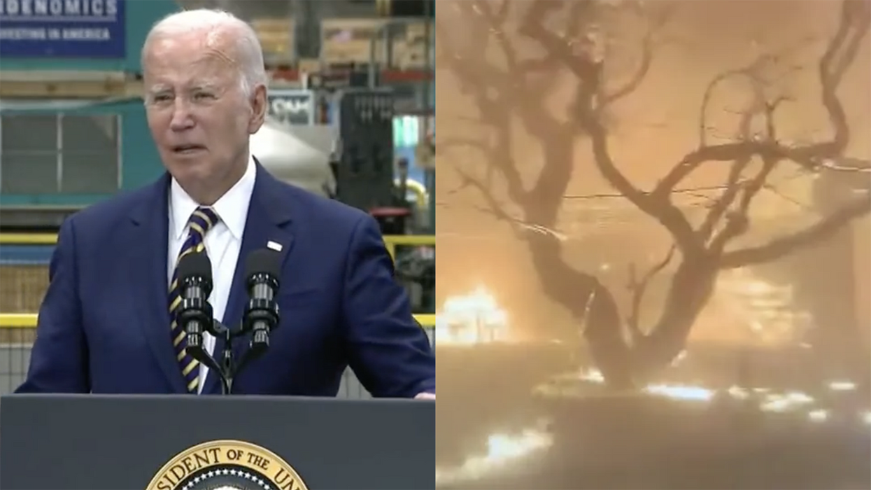 Watch: Joe Biden forgets the name of the island on fire while discussing the Maui Wildfire