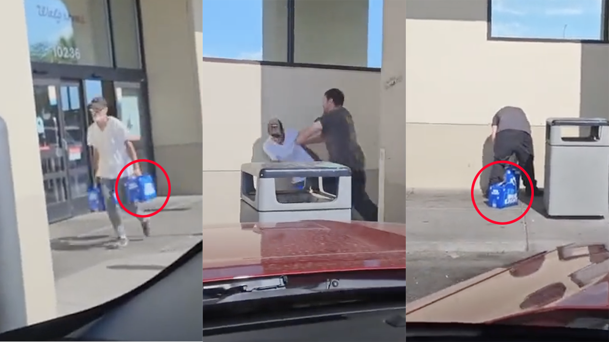 Watch: More embarrassing than this shoplifter getting dropped, he was caught stealing Bud Light
