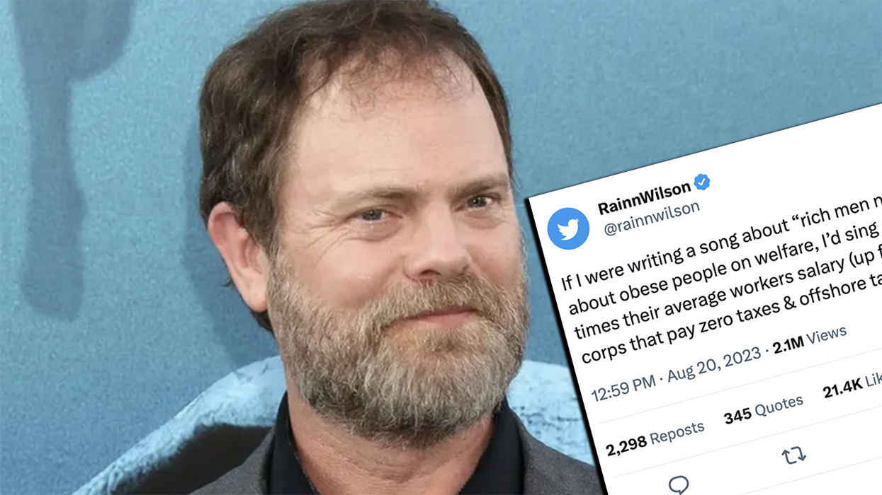 Rainn Wilson attempts feeble dunk on "Rich Men North of Richmond," gets annihilated with one tweet from a veteran