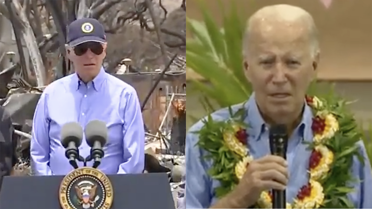 Watch: Joe Biden's visit to Maui was embarrassing for America even by usual Joe Biden standards