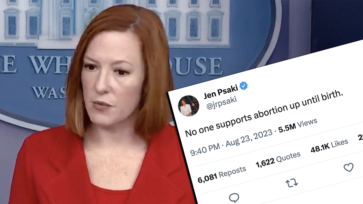 Jen Psaki Bombs: claims Dems don't support abortion until birth, gets reminded when she supported abortion until birth