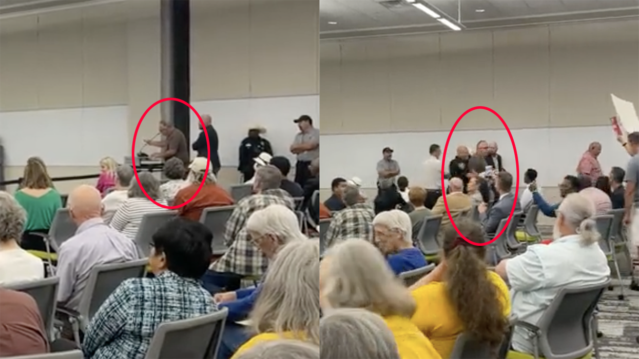 School board orders security to forcibly remove father reading from book in kid's library: "Who wants to touch my weiner?"