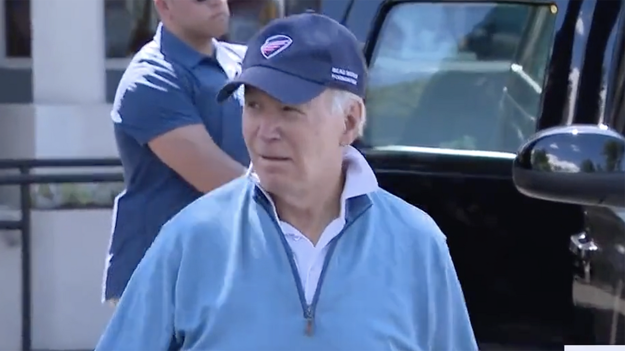 LOL: Joe Biden gets booed out of his pullover as he leaves pilates class and... wait, Joe Biden does pilates?