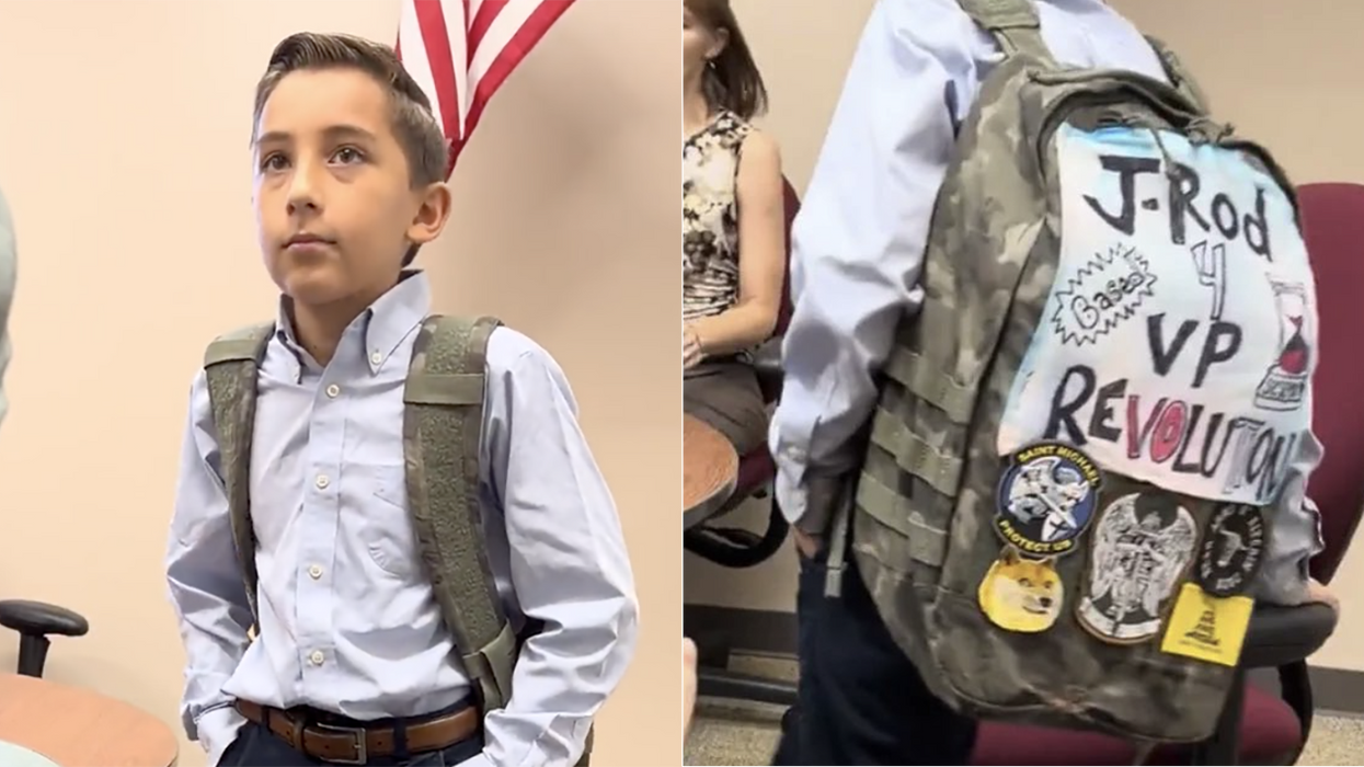 Watch: Public school demands 12-year-old remove his Gadsden flag, but this little king isn't backing down