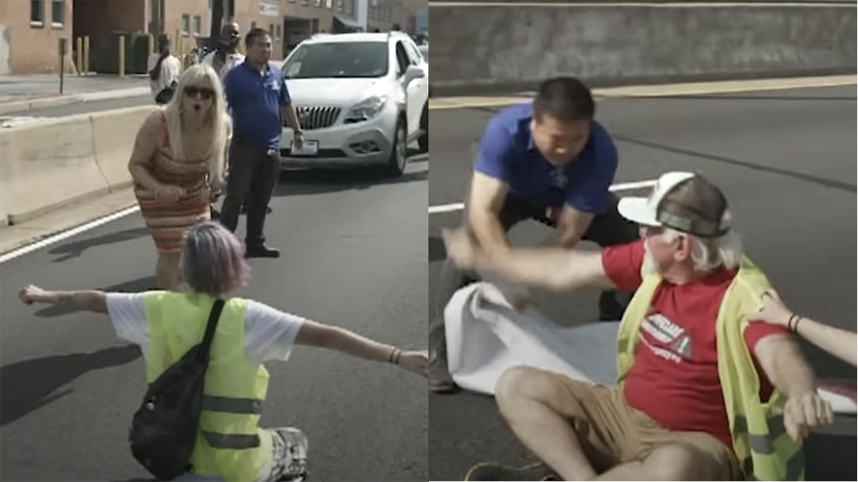 Furious commuters finally get pushed too far by climate protestors blocking traffic: "We Got Kids To Feed"