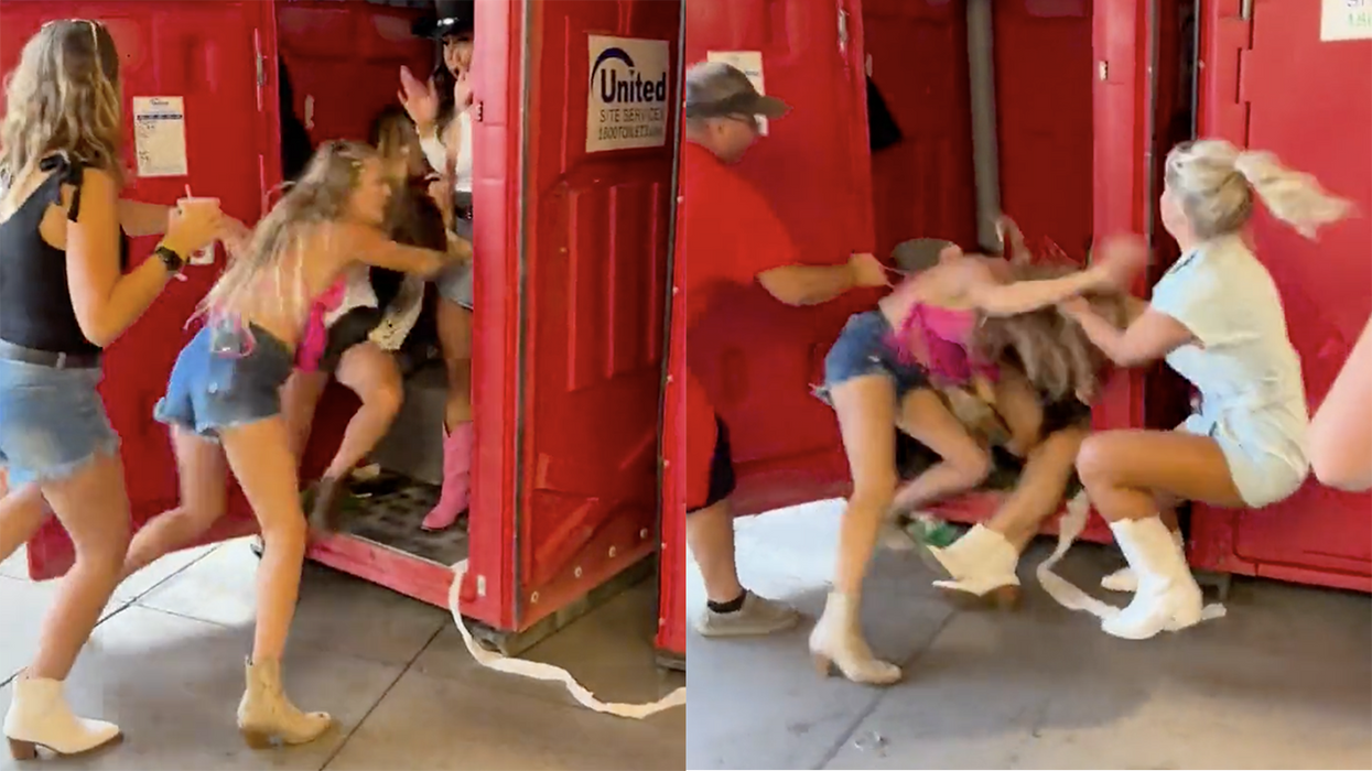 Watch: Girls throw down in all-time port-a-potty brawl during a Morgan Wallen concert