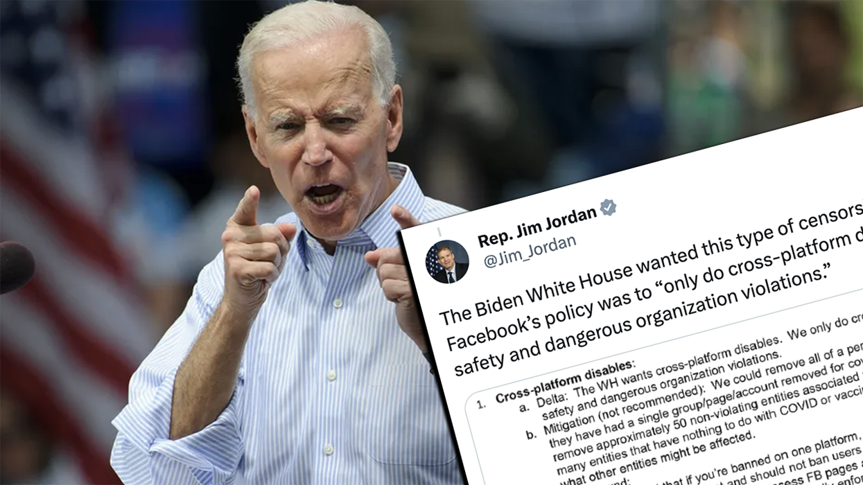 Facebook Files catch Biden Admin demanding platform censor Americans, based on phony data from a foreign non-profit