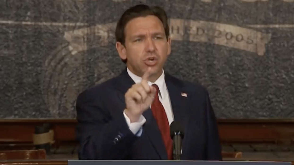 Ron DeSantis goes beast mode against a heckler blaming his policies for Jacksonville killings 'I'm not gonna take that"